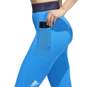 Legginsy damskie adidas  Tech Fit Long 3-Bar Tights Bright Blue
