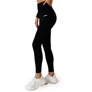 Legginsy damskie GymBeam  FLO Ribbed Leggings Black XL