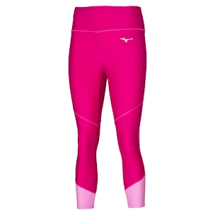 Legginsy damskie Mizuno Core 3/4 Tight Pink Peacock S
