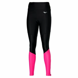 Legginsy damskie Mizuno Core Long Tight Black/Pink Peacock