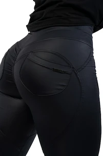 Legginsy damskie Nebbia  Glossy look Bubble Butt leggings high waist 586 black