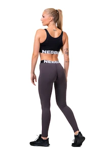 Legginsy damskie Nebbia Hero Squat scrunch butt leggings marron