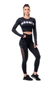 Legginsy damskie Nebbia  Mesh leggings high waist 573 black