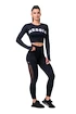 Legginsy damskie Nebbia  Mesh leggings high waist 573 black XS