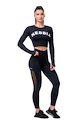 Legginsy damskie Nebbia  Mesh leggings high waist 573 black XS