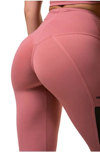 Legginsy damskie Nebbia  Mesh leggings high waist old rose XS