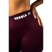 Legginsy damskie Nebbia STRONG BEAUTY V-Cut Lace-Up Sculpting Leggings OWN YOUR POWER 426 dark red