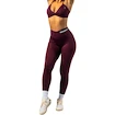 Legginsy damskie Nebbia STRONG BEAUTY V-Cut Lace-Up Sculpting Leggings OWN YOUR POWER 426 dark red