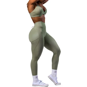 Legginsy damskie Nebbia STRONG BEAUTY V-Cut Lace-Up Sculpting Leggings OWN YOUR POWER 426 light green