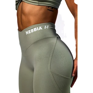 Legginsy damskie Nebbia STRONG BEAUTY V-Cut Lace-Up Sculpting Leggings OWN YOUR POWER 426 light green