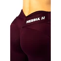 Legginsy damskie Nebbia STRONG BEAUTY V-shaping Belt Leggings 425 dark red