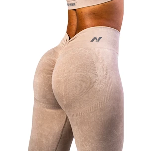 Legginsy damskie Nebbia TOTALLY SEAMLESS High-Waist Leggings MAXIMUM PUSH-UP 302 cream