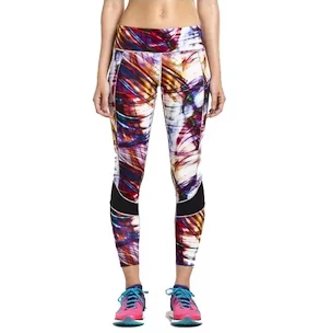 Legginsy damskie Saucony  Finishing Kick Crop Multi Print