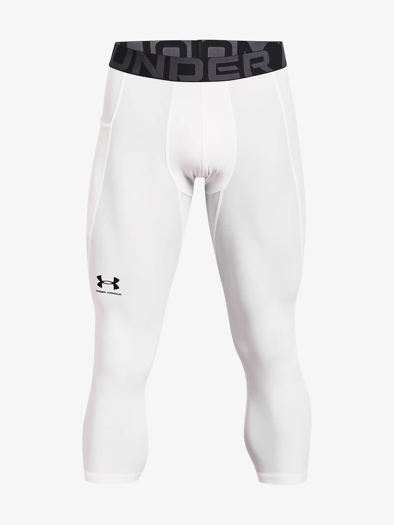 Legginsy męskie Under Armour HeatGear 3/4 Legging-WHT