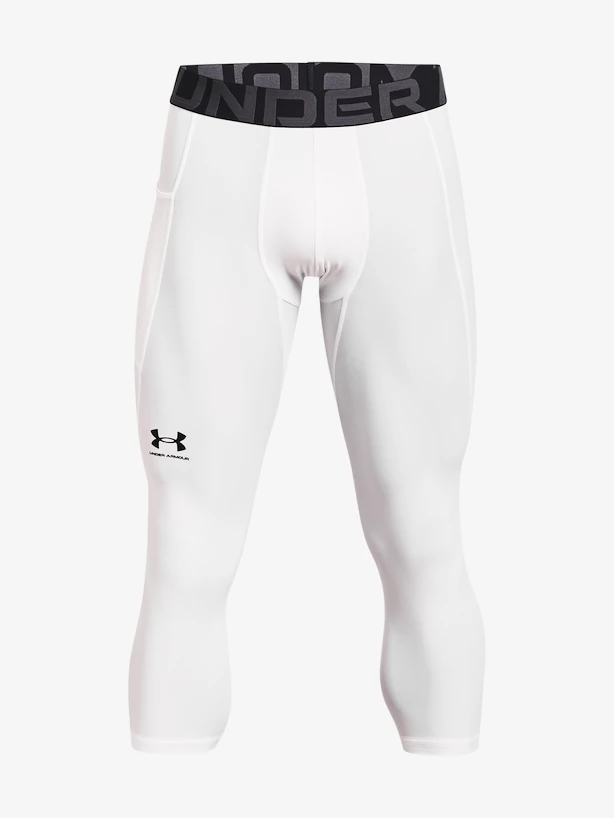 Legginsy męskie Under Armour HeatGear 3/4 Legging-WHT XXL