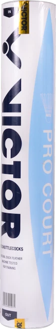 Lotki do badmintona Victor  Pro Court (12 Pack)  prędkość 77 (do 11-21°C)