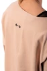 Luźna koszulka Nebbia „The Minimalist” z bawełny organicznej 417 łososiowej