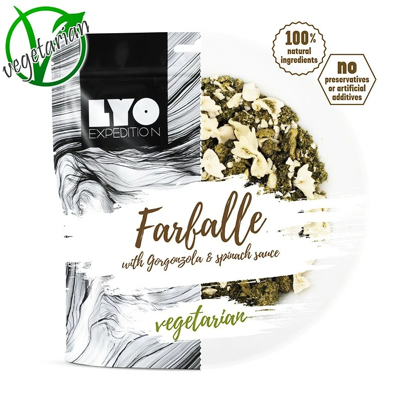 LYO  Těstoviny s gorgonzolou a špenátem 370g
