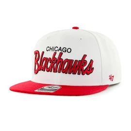 Męska czapka z daszkiem 47 Brand NHL Chicago Blackhawks Crosstown Script Two tone ’47 CAPTAIN