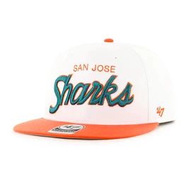 Męska czapka z daszkiem 47 Brand NHL San Jose Sharks Script Side Two Tone ’47 CAPTAIN