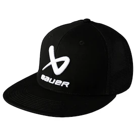 Męska czapka z daszkiem Bauer Core Flat Brim Snapback Black