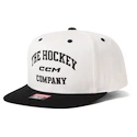 Męska czapka z daszkiem CCM  Athleisure Flatbrim Blanc