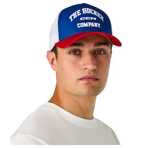 Męska czapka z daszkiem CCM  Athleisure Trucker Blanc