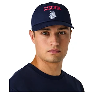 Męska czapka z daszkiem CCM  Flag Team CZE Navy