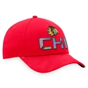 Męska czapka z daszkiem Fanatics  Authentic Pro Locker Room Structured Adjustable Cap NHL Chicago Blackhawks