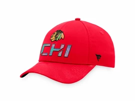 Męska czapka z daszkiem Fanatics Authentic Pro Locker Room Structured Adjustable Cap NHL Chicago Blackhawks