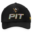 Męska czapka z daszkiem Fanatics  Authentic Pro Locker Room Structured Adjustable Cap NHL Pittsburgh Penguins