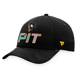 Męska czapka z daszkiem Fanatics Authentic Pro Locker Room Structured Adjustable Cap NHL Pittsburgh Penguins
