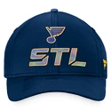 Męska czapka z daszkiem Fanatics  Authentic Pro Locker Room Structured Adjustable Cap NHL St. Louis Blues