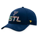 Męska czapka z daszkiem Fanatics  Authentic Pro Locker Room Structured Adjustable Cap NHL St. Louis Blues