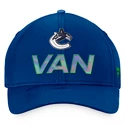 Męska czapka z daszkiem Fanatics  Authentic Pro Locker Room Structured Adjustable Cap NHL Vancouver Canucks