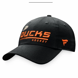 Męska czapka z daszkiem Fanatics Authentic Pro Locker Room Unstructured Adjustable Cap NHL Anaheim Ducks