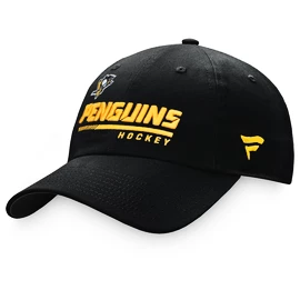 Męska czapka z daszkiem Fanatics Authentic Pro Locker Room Unstructured Adjustable Cap NHL Pittsburgh Penguins
