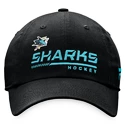Męska czapka z daszkiem Fanatics  Authentic Pro Locker Room Unstructured Adjustable Cap NHL San Jose Sharks