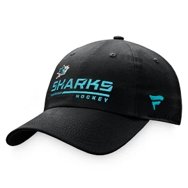 Męska czapka z daszkiem Fanatics Authentic Pro Locker Room Unstructured Adjustable Cap NHL San Jose Sharks