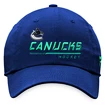 Męska czapka z daszkiem Fanatics  Authentic Pro Locker Room Unstructured Adjustable Cap NHL Vancouver Canucks