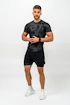 Męska koszulka kompresyjna Nebbia Performance+ Compression Camouflage T-shirt FUNCTION czarna