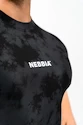 Męska koszulka kompresyjna Nebbia Performance+ Compression Camouflage T-shirt MAXIMUM czarna
