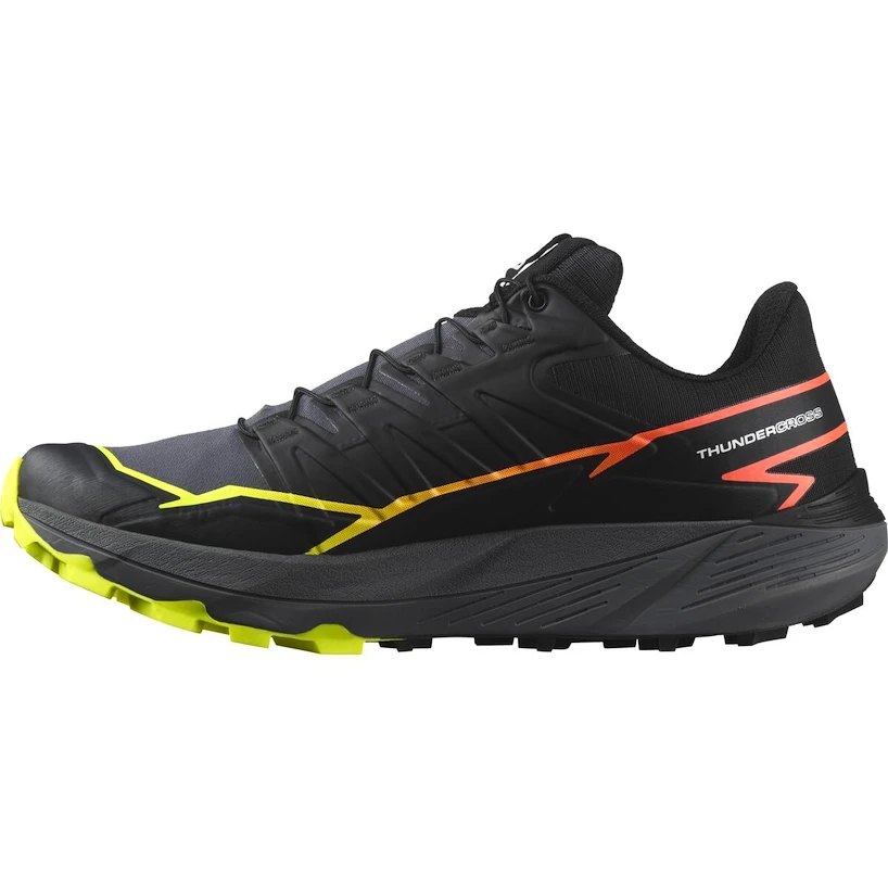 Męskie buty do biegania Salomon Thundercross  Black / Quiet Shade / Neon Flame  UK 10,5
