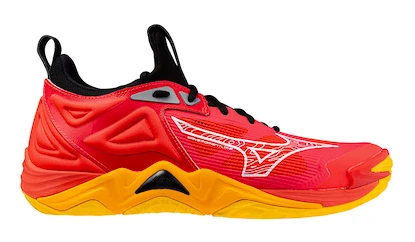 Męskie buty gimnastyczne Mizuno  WAVE MOMENTUM 3 Radiant Red/White/Carrot Curl