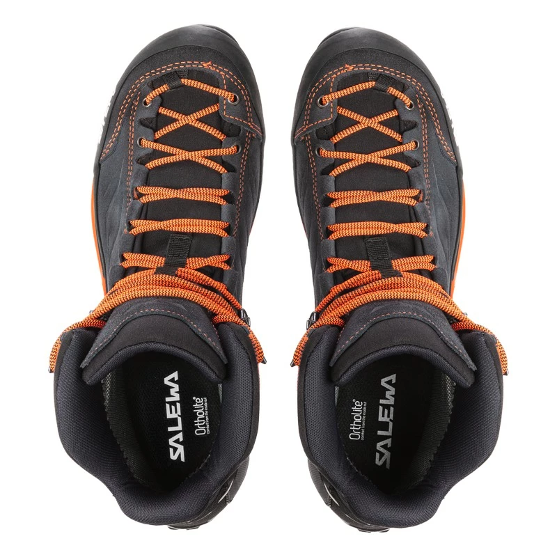 Męskie buty outdoorowe Salewa  MS MTN Trainer Mid GTX Asphalt/Fluo Orange