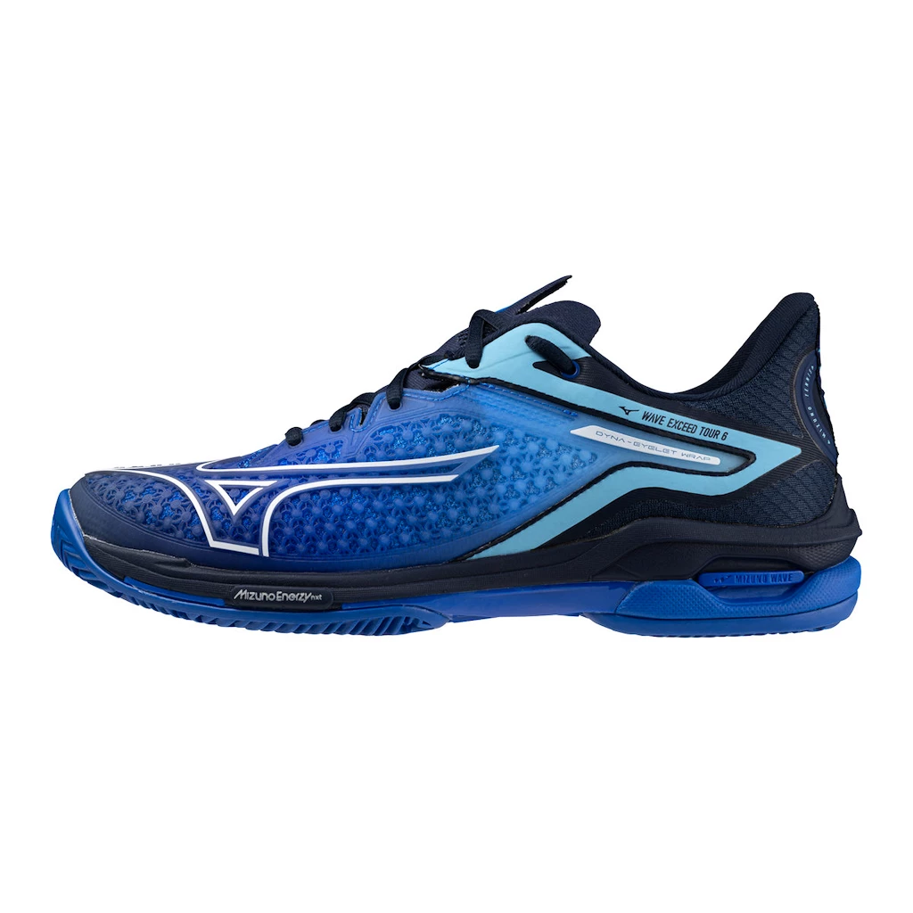 Męskie buty tenisowe Mizuno Wave Exceed Tour 6 CC Mugen Blue/White/Dress Blues  EUR 44