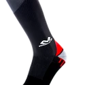 Męskie skarpety kompresyjne McDavid  Elite Active Compression Socks 8842 Black/Scarlet