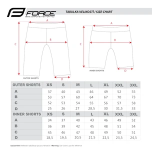 Męskie spodenki rowerowe Force  Blade MTB red