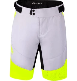 Męskie spodenki rowerowe Force Storm grey/yellow