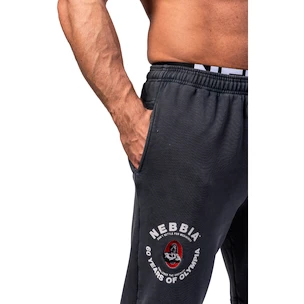 Męskie spodnie dresowe Nebbia NEBBIA x OLYMPIA Washed Sweat Joggers LEGEND 795 black